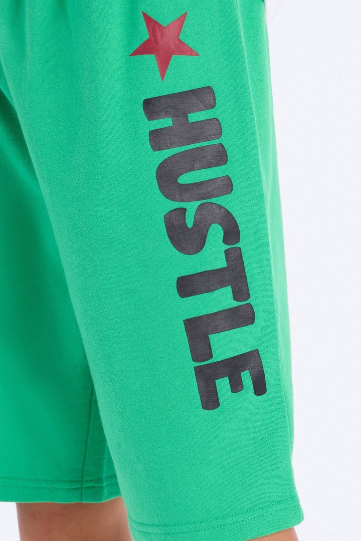 Mini Stay Humble And Hustle Short Set With Bucket Hat - White/combo