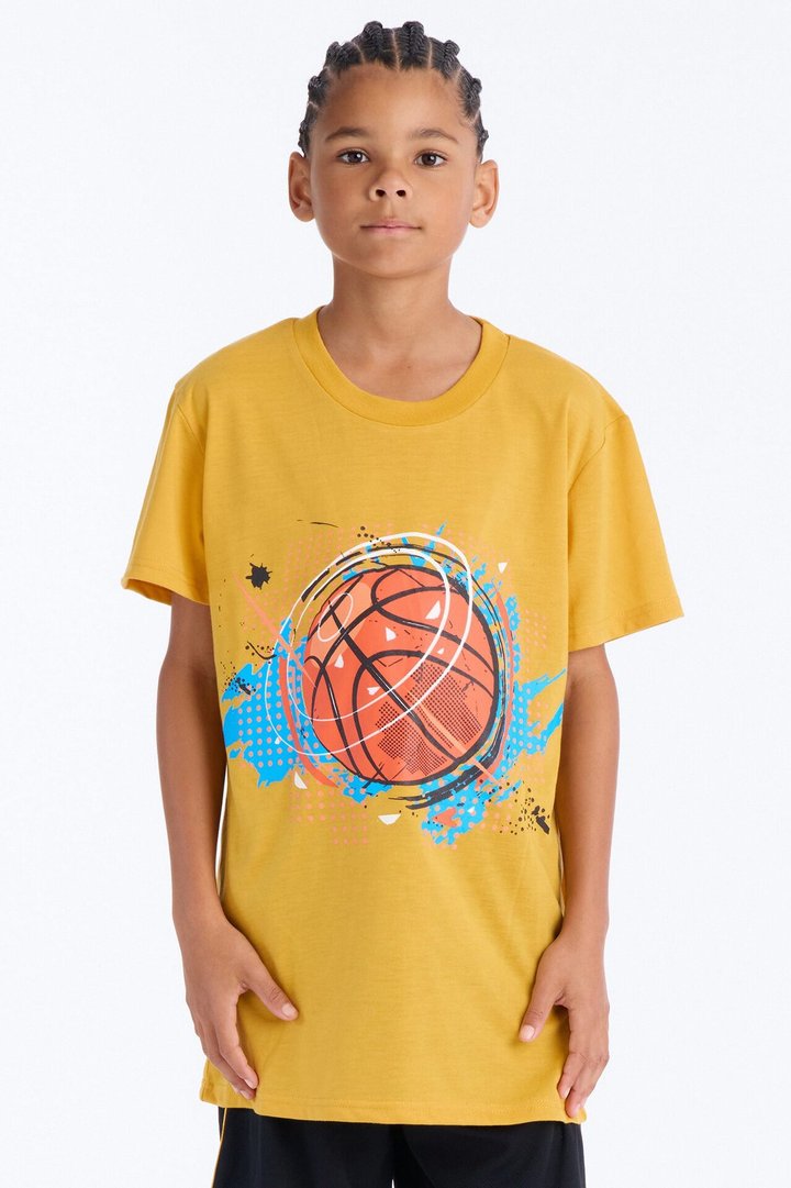 Mini Keep On Ballin' Short Set - Yellow/combo