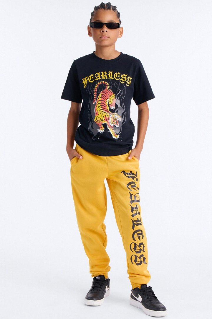 Mini So Fearless Jogger Pant Set - Black/combo