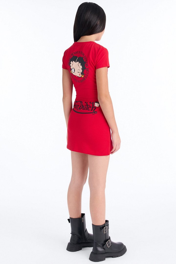 Mini Von Dutch x Betty Boop Sweetheart Baby Tee - Red