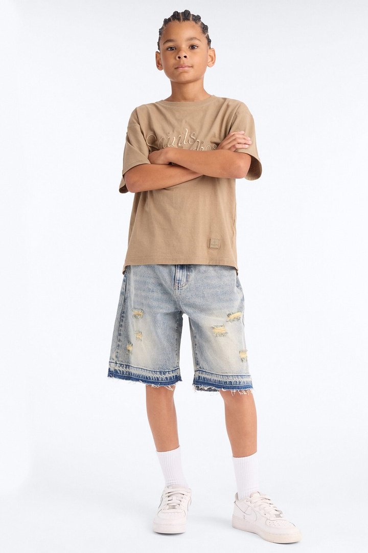 Mini Baggy Skatepark Denim Short - Light Wash