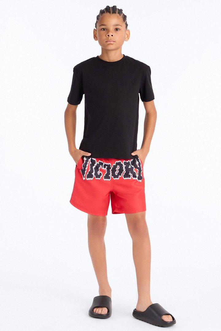 Mini Victory Swim Classic Trunk - Red