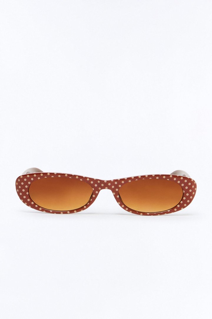 Huda Cat Eye Sunglasses - Brown/combo