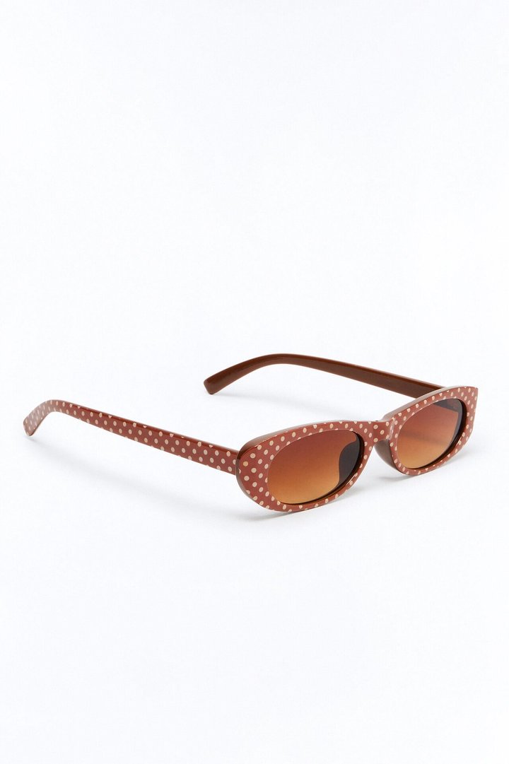 Huda Cat Eye Sunglasses - Brown/combo