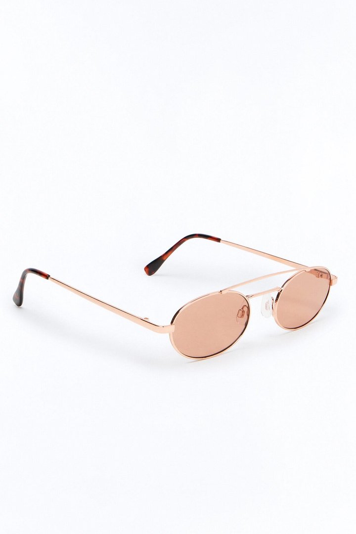 Dance Till Dawn Aviator Sunglasses - Rose Gold