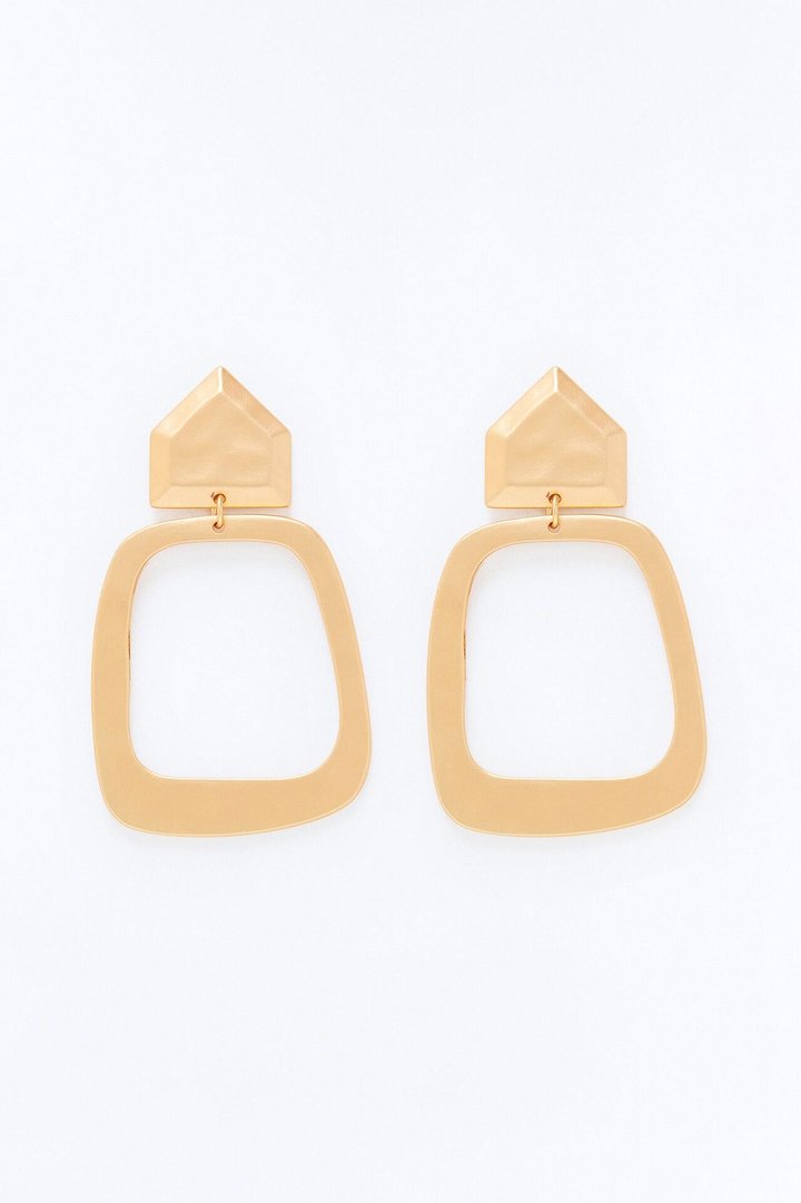 Matte Luxe Drop Earrings - Gold