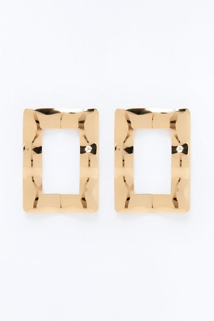 Raven Drop Earrings - Gold