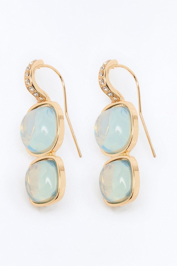 Ocean Jewels Drop Earrings - Gold/Blue
