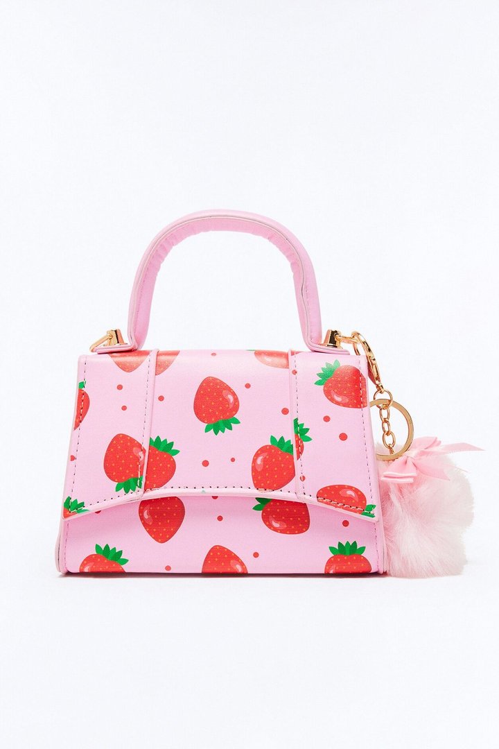 Mini Sweetest Strawberry Handbag - Pink