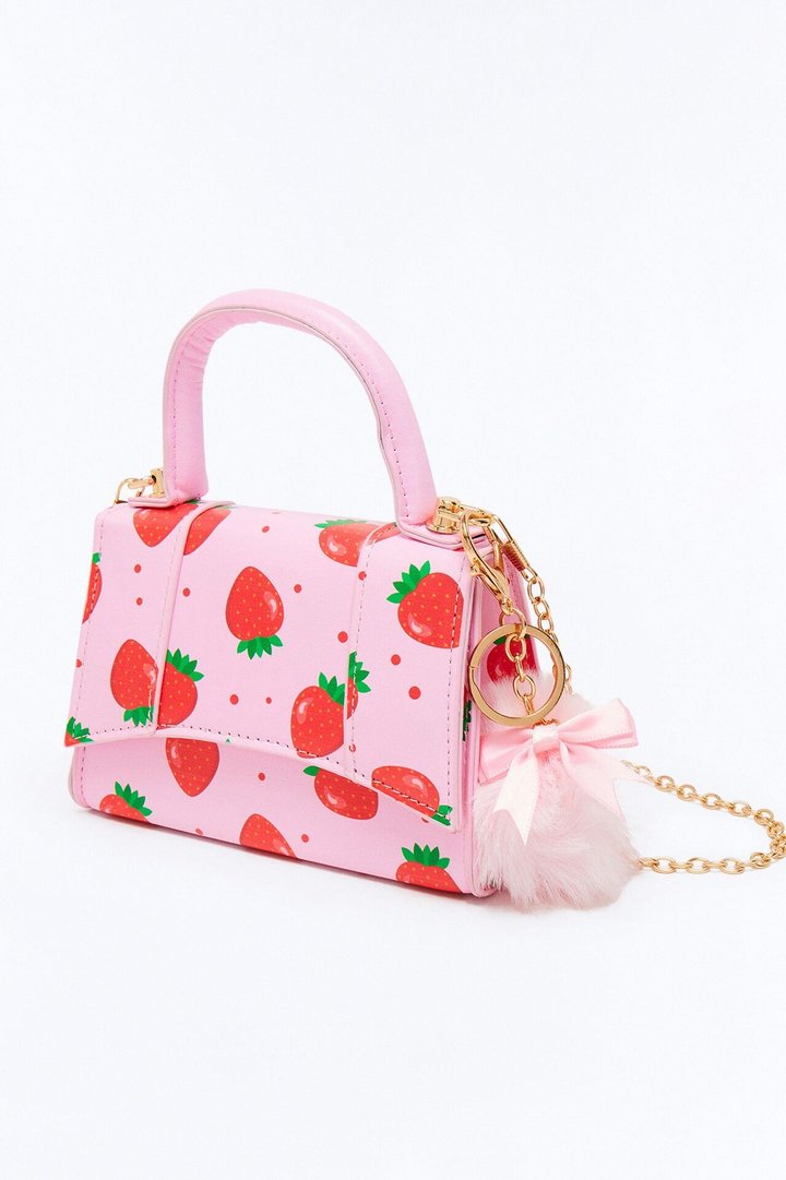 Mini Sweetest Strawberry Handbag - Pink