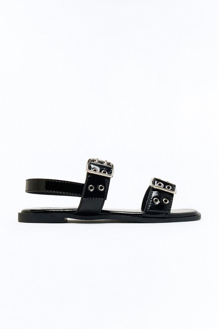 Mini Happy Travels Sandals - Black