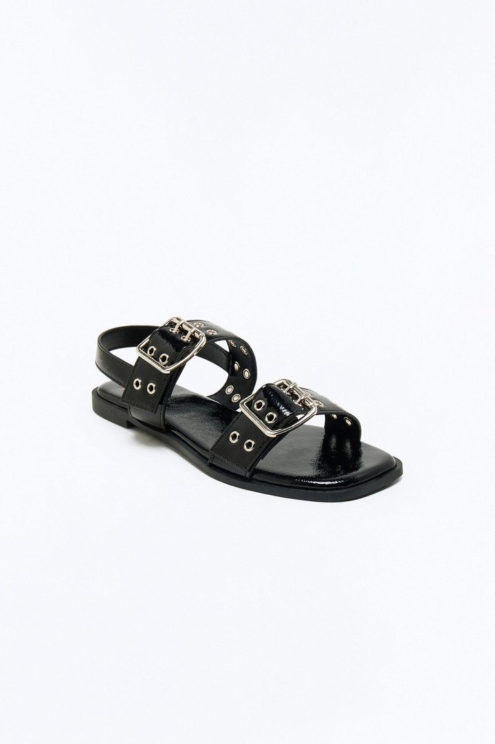 Mini Happy Travels Sandals - Black
