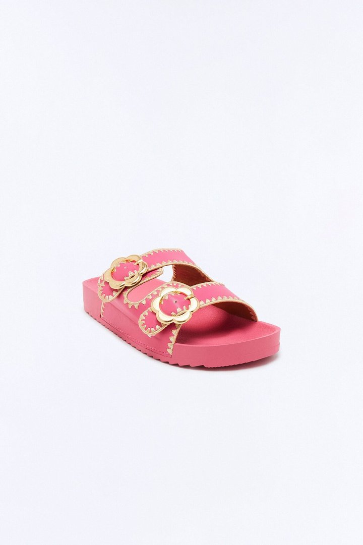 Mini Perrie Slides - Hot Pink
