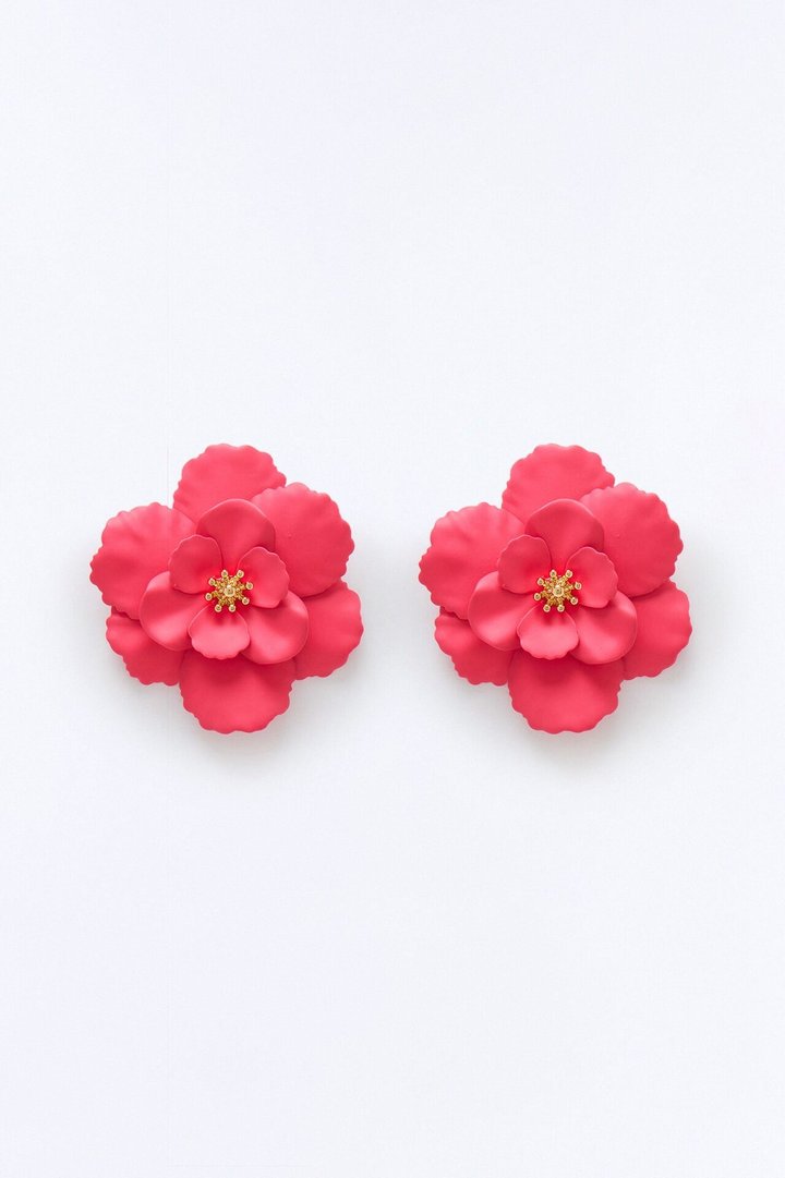 Prettiest Stem Drop Earrings - Pink