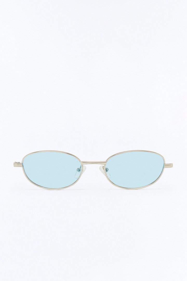 Cali Coast Round Sunglasses - Silver/Blue