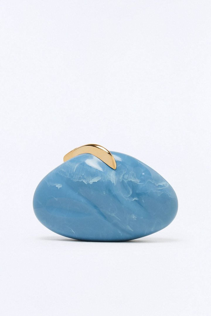Aphrodite's Shell Clutch - Blue