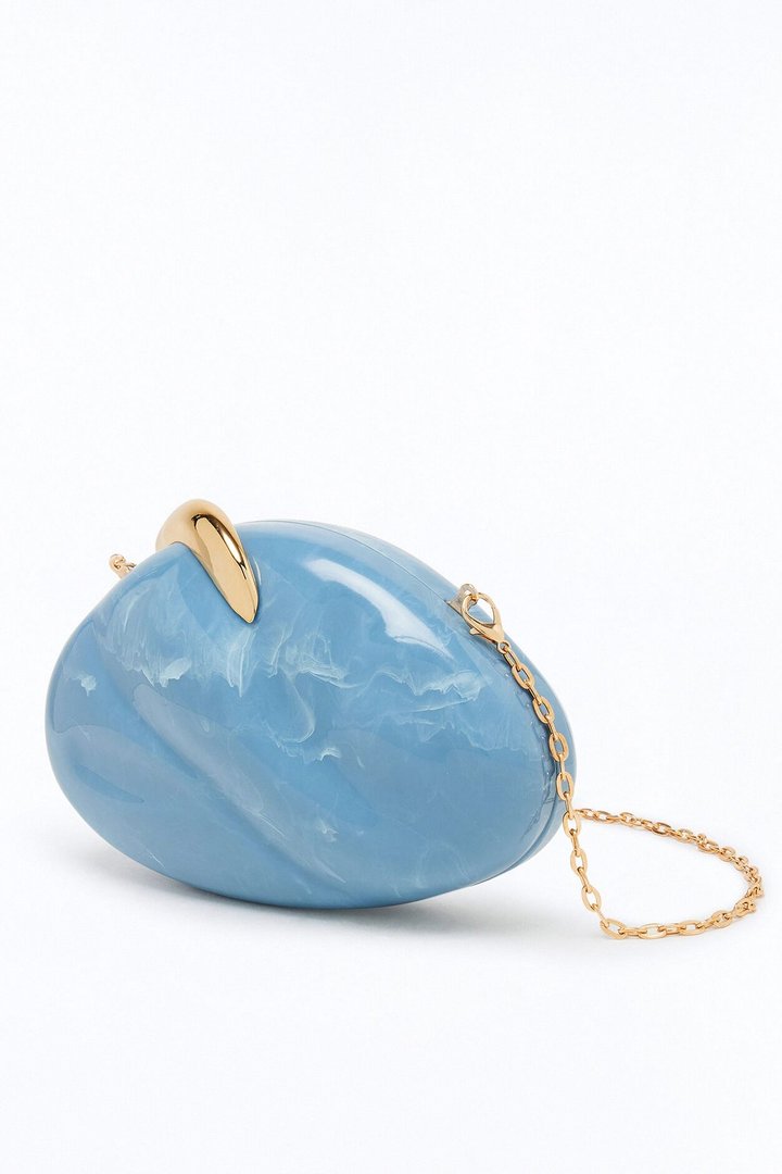 Aphrodite's Shell Clutch - Blue