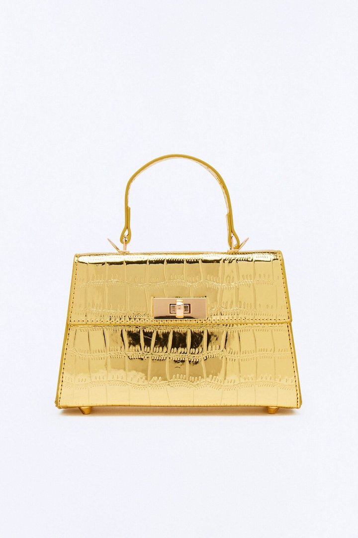 Stepping Out Later Handbag - Gold