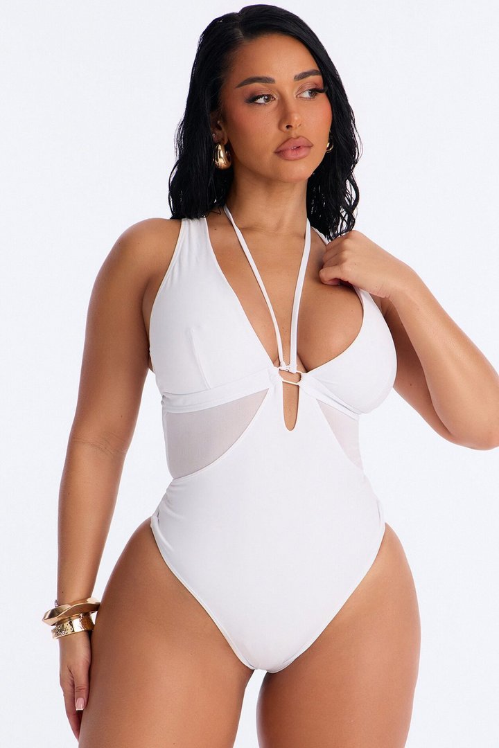 Matching Your Energy 1 Piece Swimsuit - White