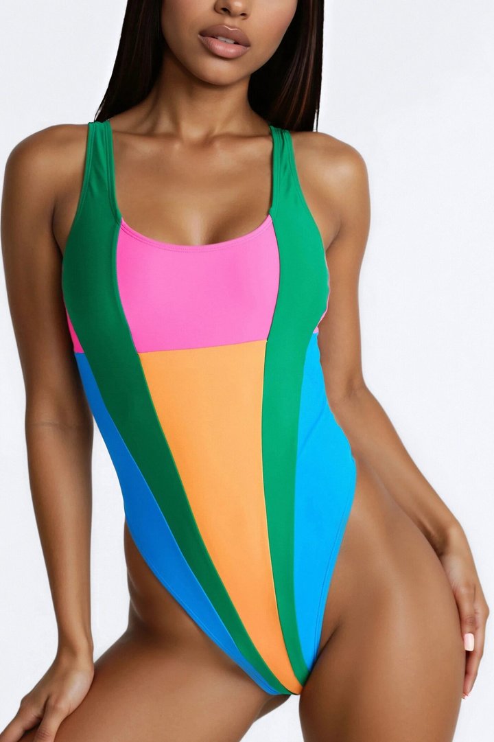Manhattan Beach Moment 1 Piece Swimsuit - Multi Color