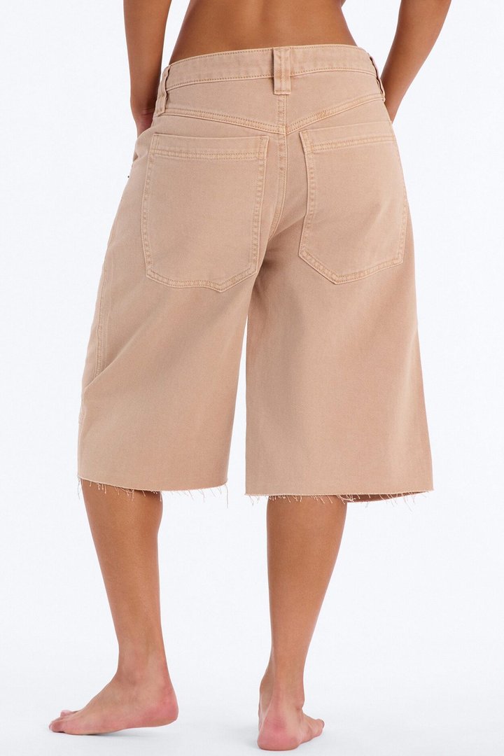 Monteverde Non Stretch Denim Jorts - Khaki