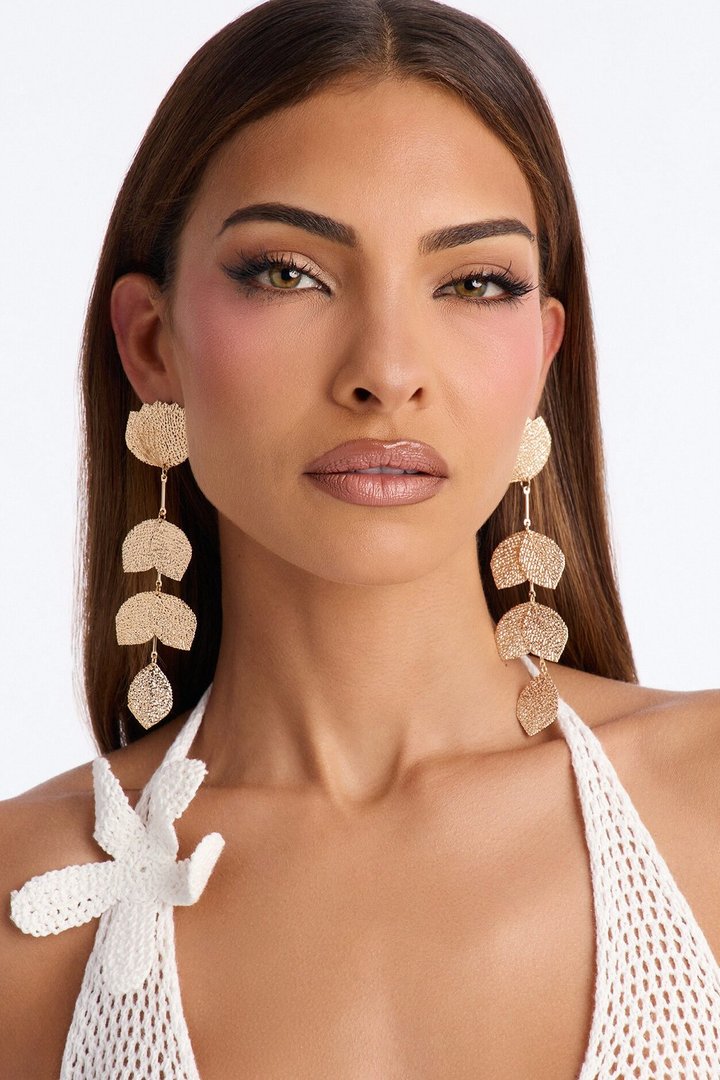 Eden Grace Drop Earrings - Gold