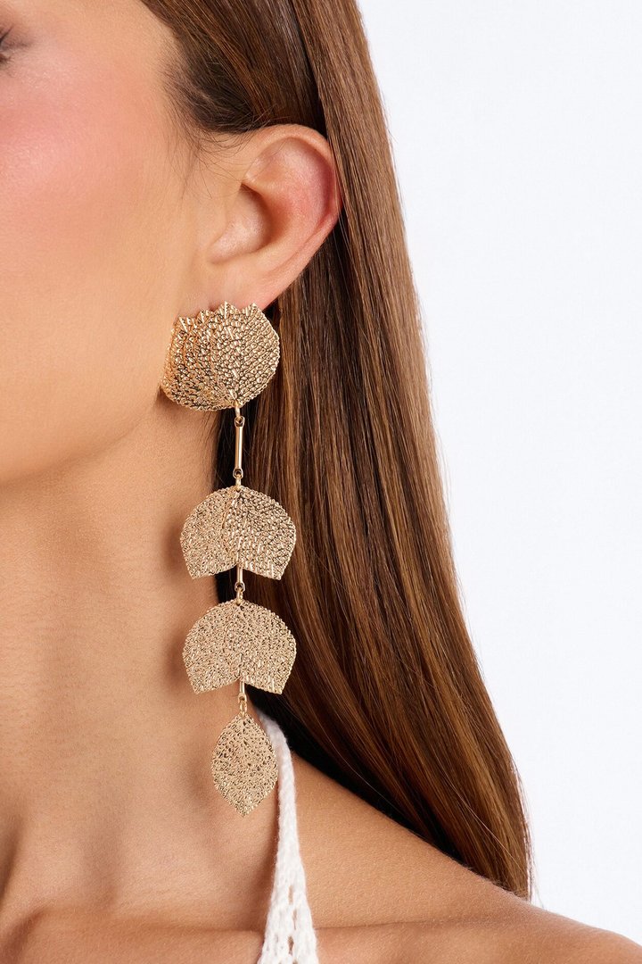 Eden Grace Drop Earrings - Gold