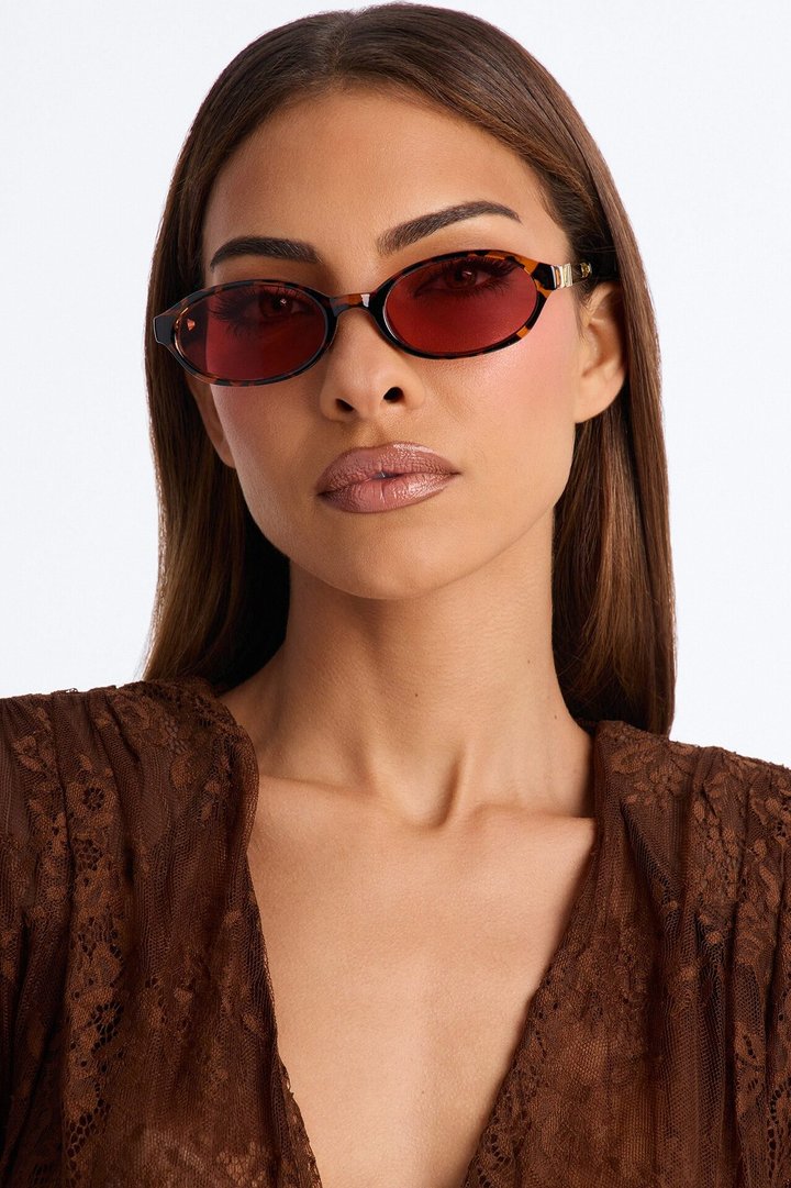 Lady Linsey Round Sunglasses - Tortoise