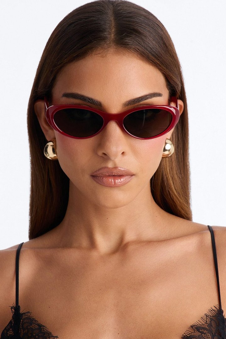 Cruise Baby Cat Eye Sunglasses - Red