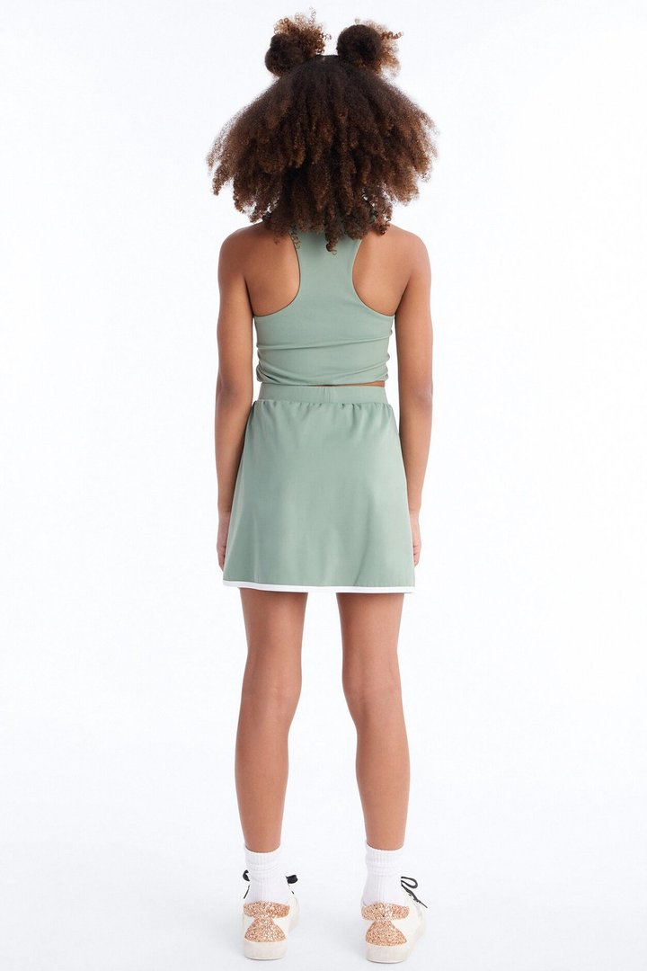 Mini Sweet Serve Skort Set - Sage