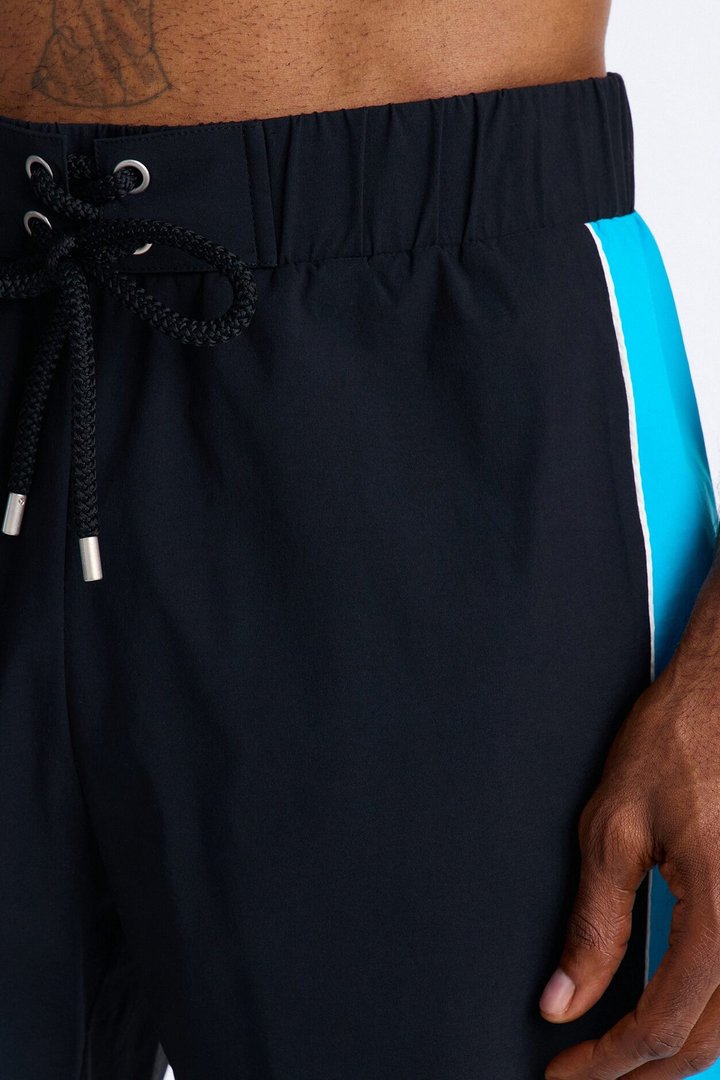 Everyday Stretch Paneled Boardshorts 9″ - Black/Blue
