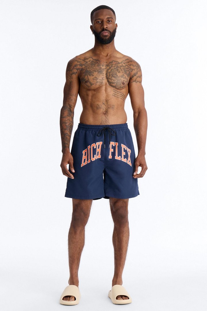 Rich Flex Swim Trunk 7″ - Navy