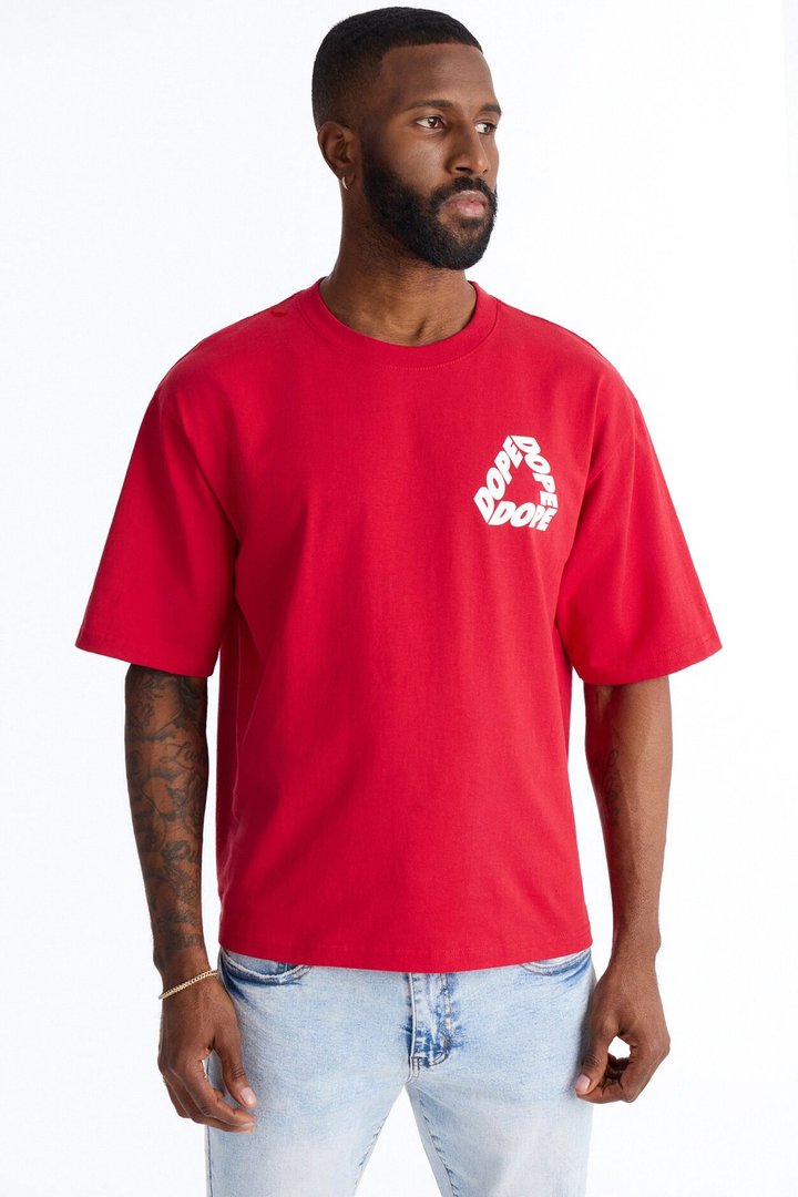 Dope Boxy Short Sleeve Tee - Red
