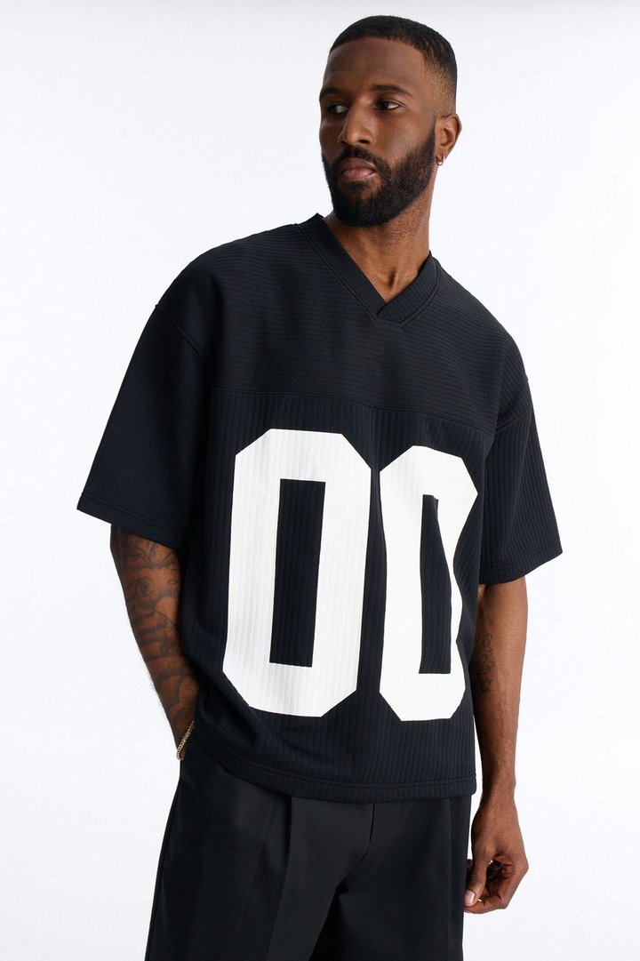 Double 0 Short Sleeve Jersey - Black