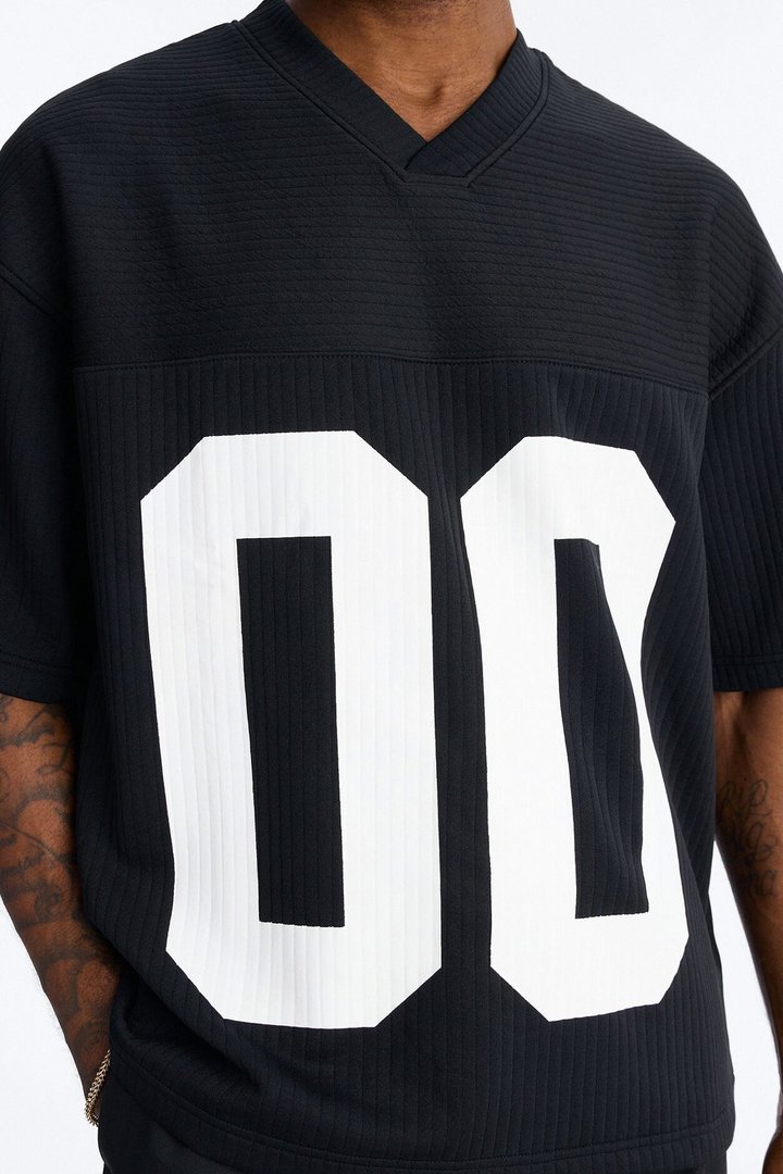 Double 0 Short Sleeve Jersey - Black