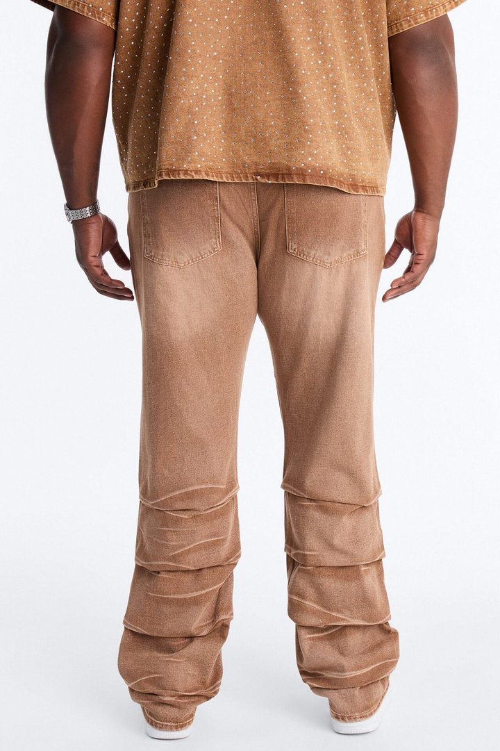 Straight Down The Street Ripped Jeans - Dark Brown