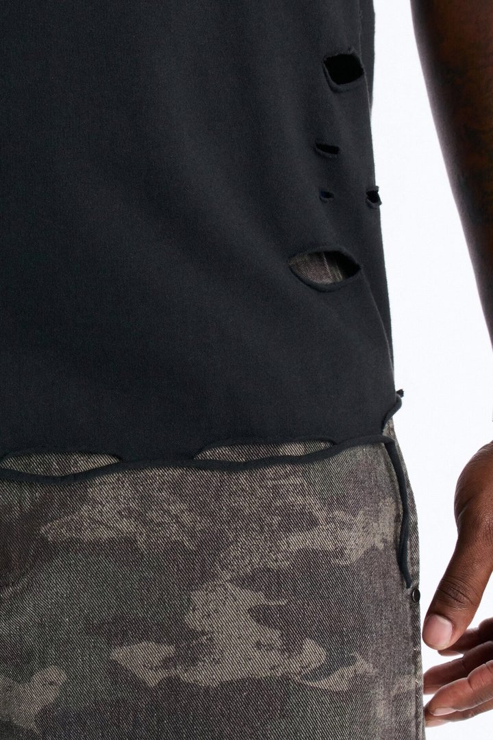 Combat Seams Barrel Jeans - Camouflage