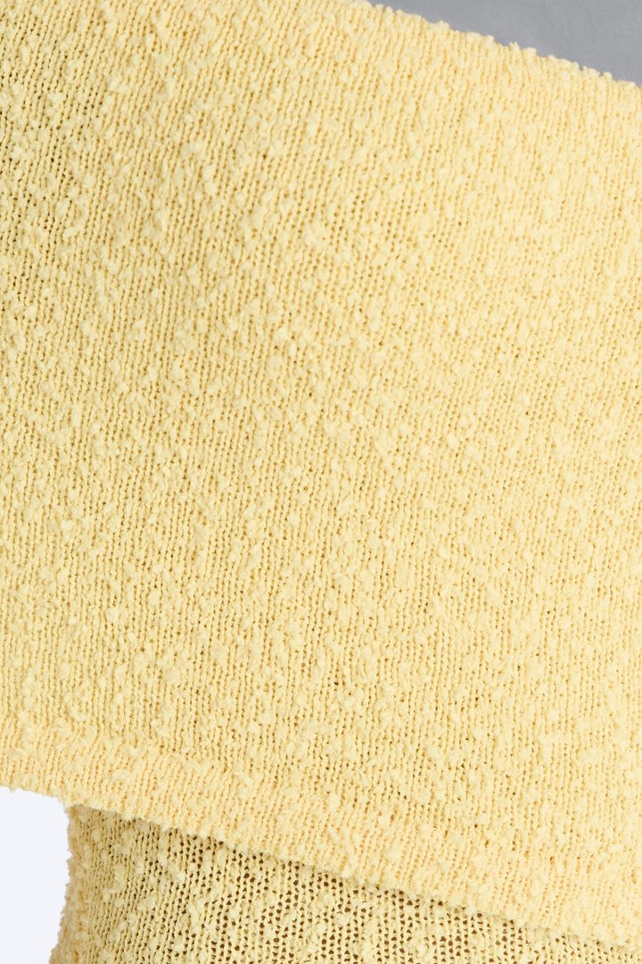 Effortless Edge Sweater Maxi Dress - Yellow
