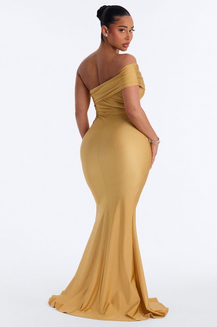 Save A Dance Maxi Dress - Gold