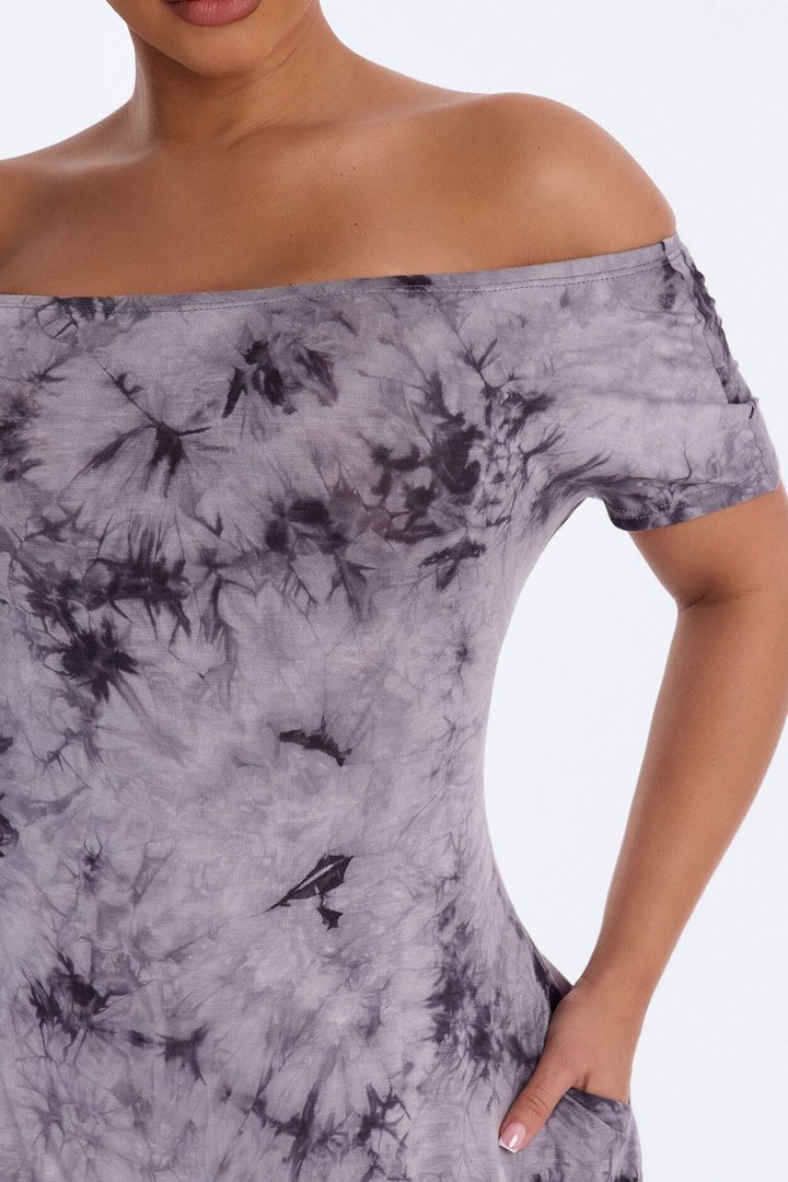 Slow Sunday Tie-Dye Balloon Jumpsuit - Charcoal