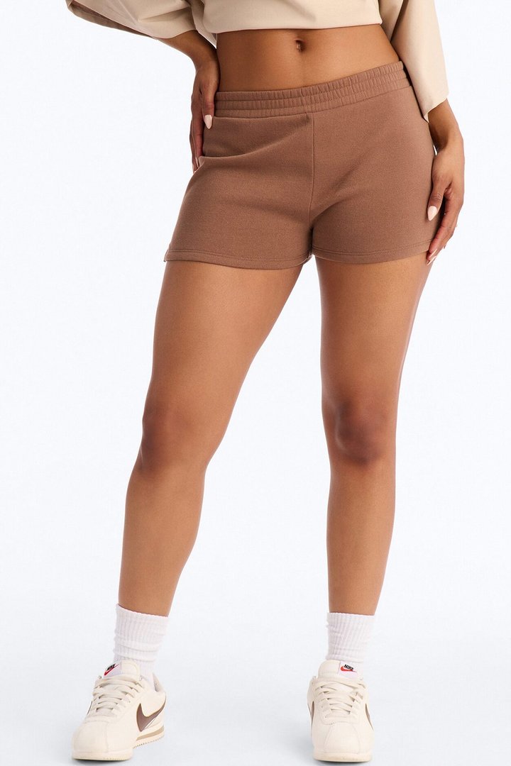 Jessica Fleece Lounge Micro Sweatshort - Mocha