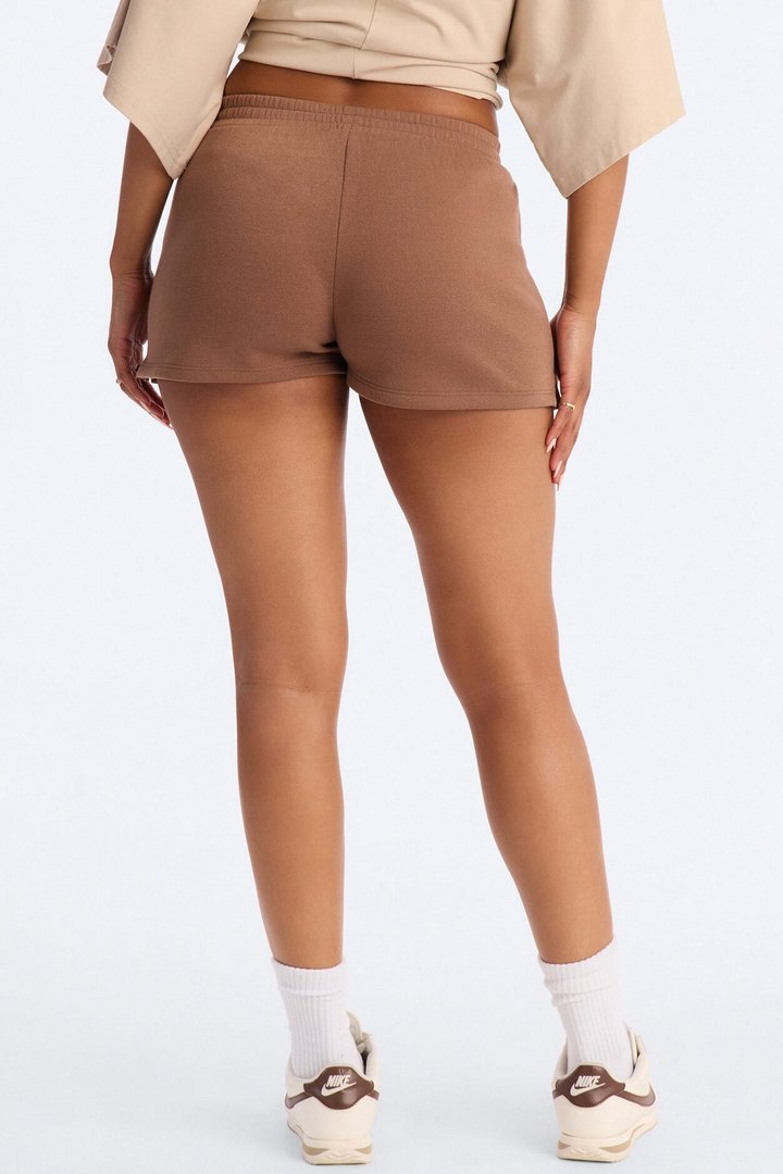 Jessica Fleece Lounge Micro Sweatshort - Mocha