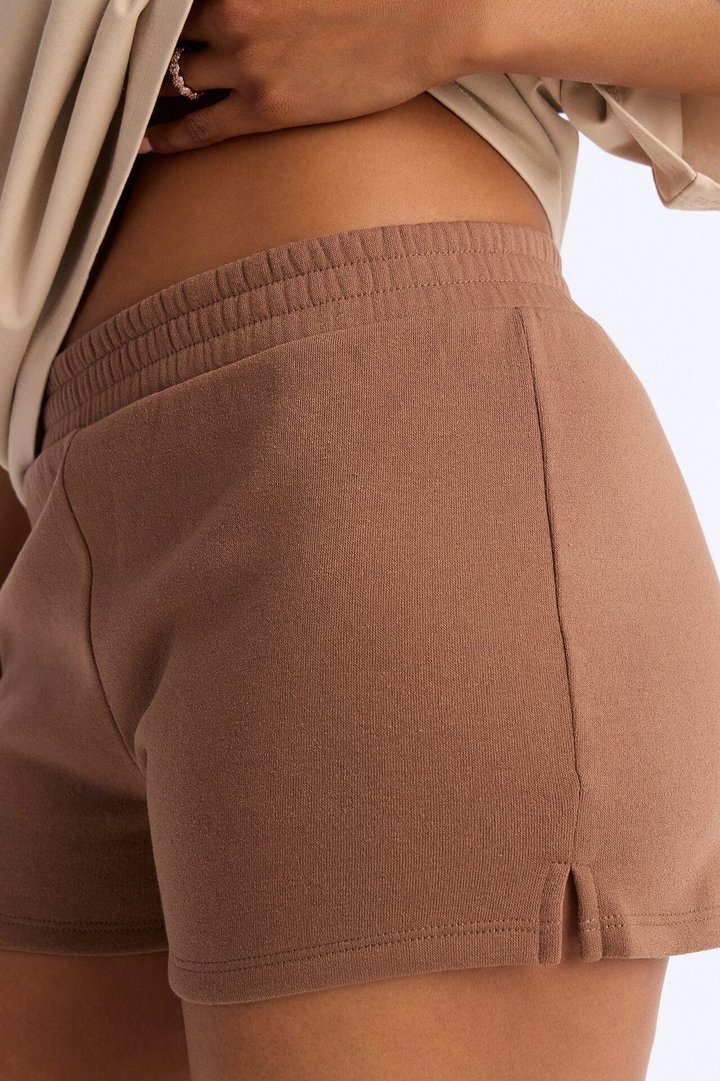 Jessica Fleece Lounge Micro Sweatshort - Mocha