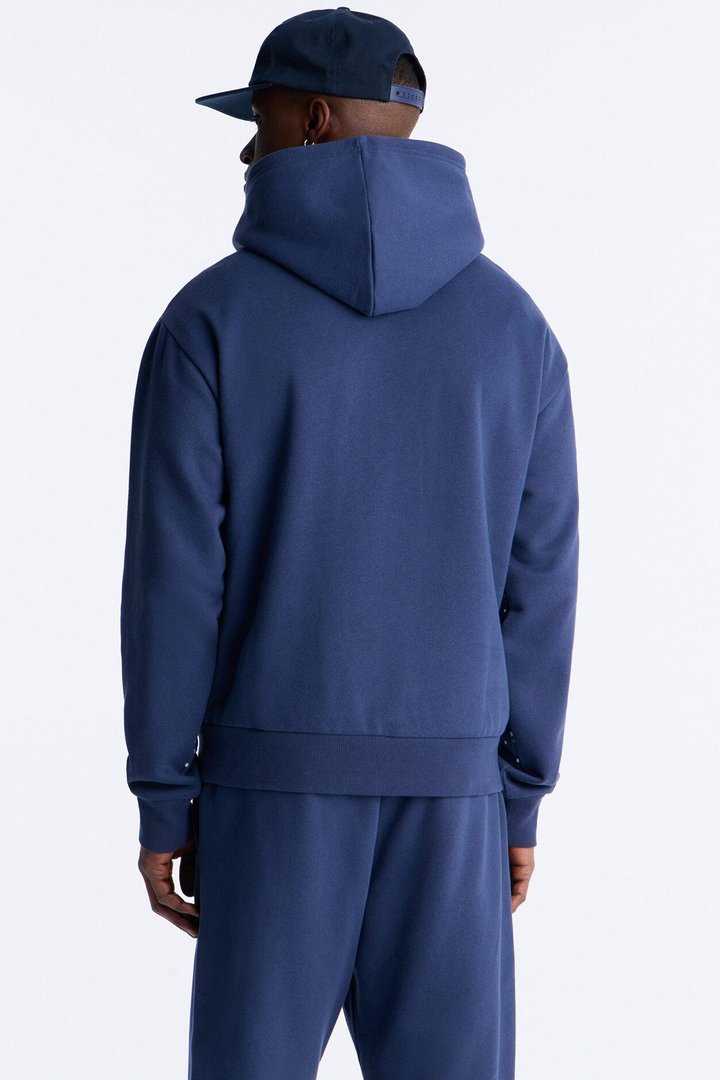 Saints Rhinestones Oversized Hoodie - Navy