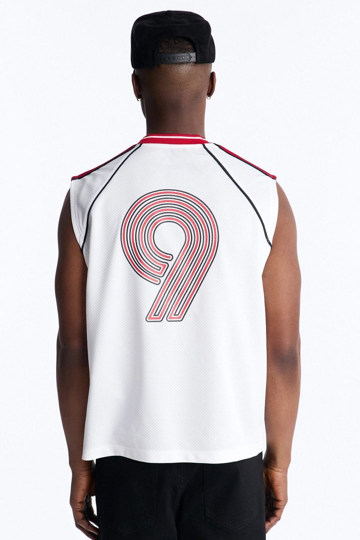 9 Legends Sleeveless Jersey - White