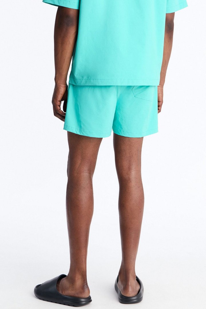 Montez Stretch Swim Trunk 4″ - Teal