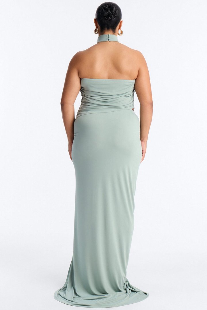 Zadie Maxi Skirt Set - Sage