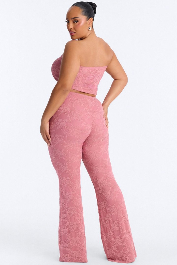 Rosetta Lace Pant Set - Mauve