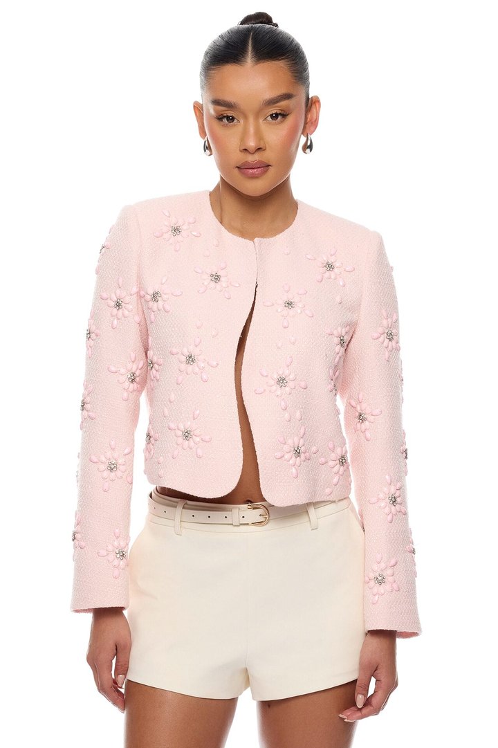 Saydee Embellished Jacket - Light Pink