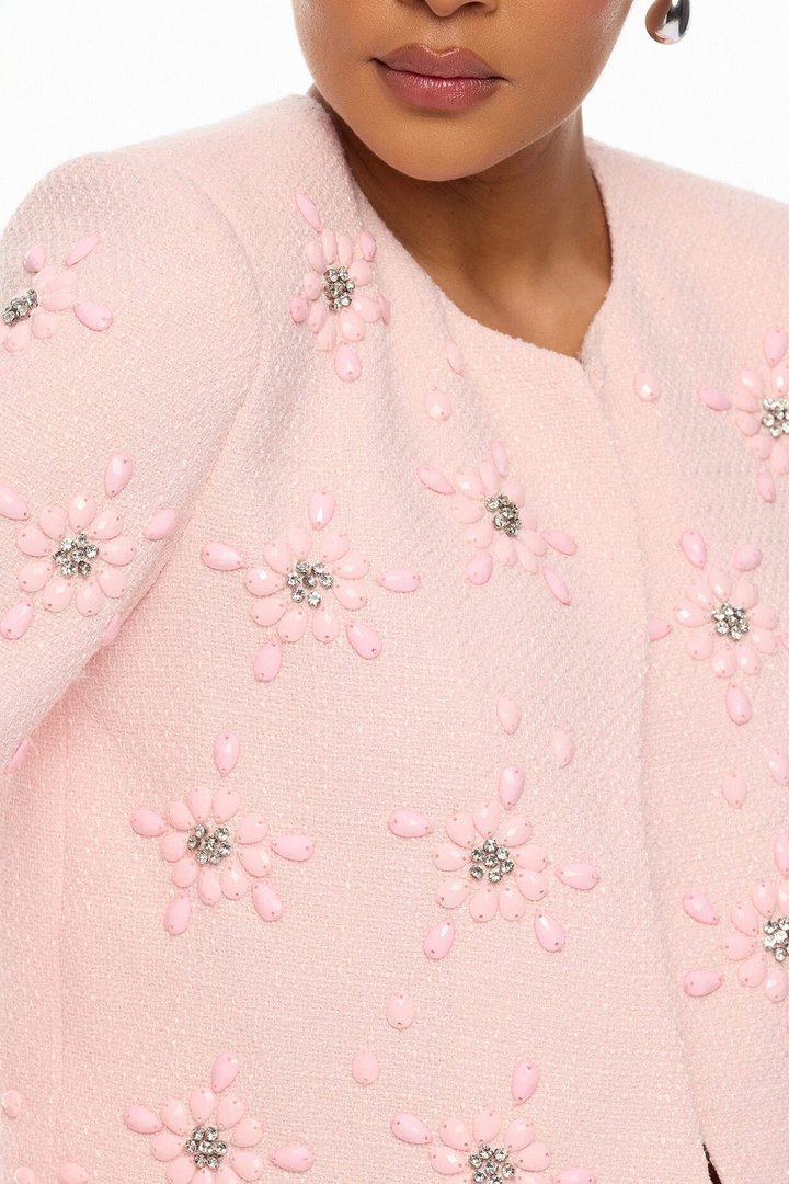 Saydee Embellished Jacket - Light Pink